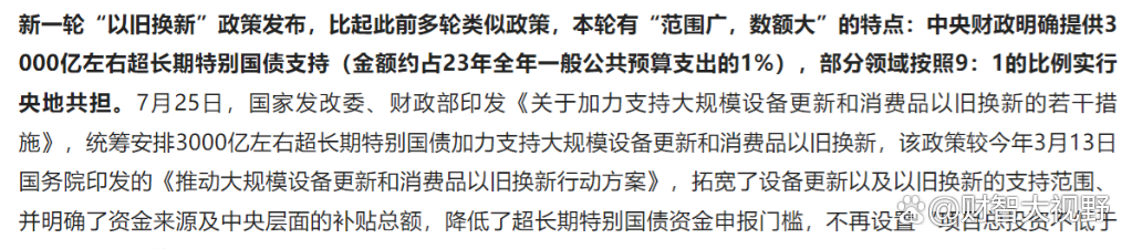 国家发改委：全国汽车以旧换新平台累计审核通过的补贴申请对应的国债资金支出规模已接近110亿元