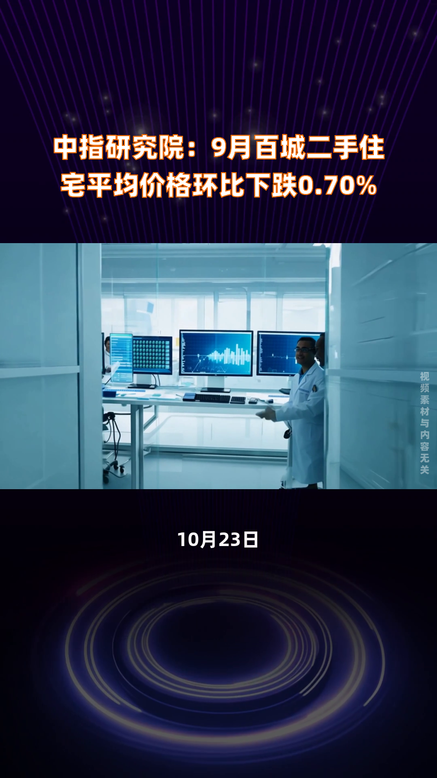 中指研究院：11月百城新房价格环比上涨0.36%