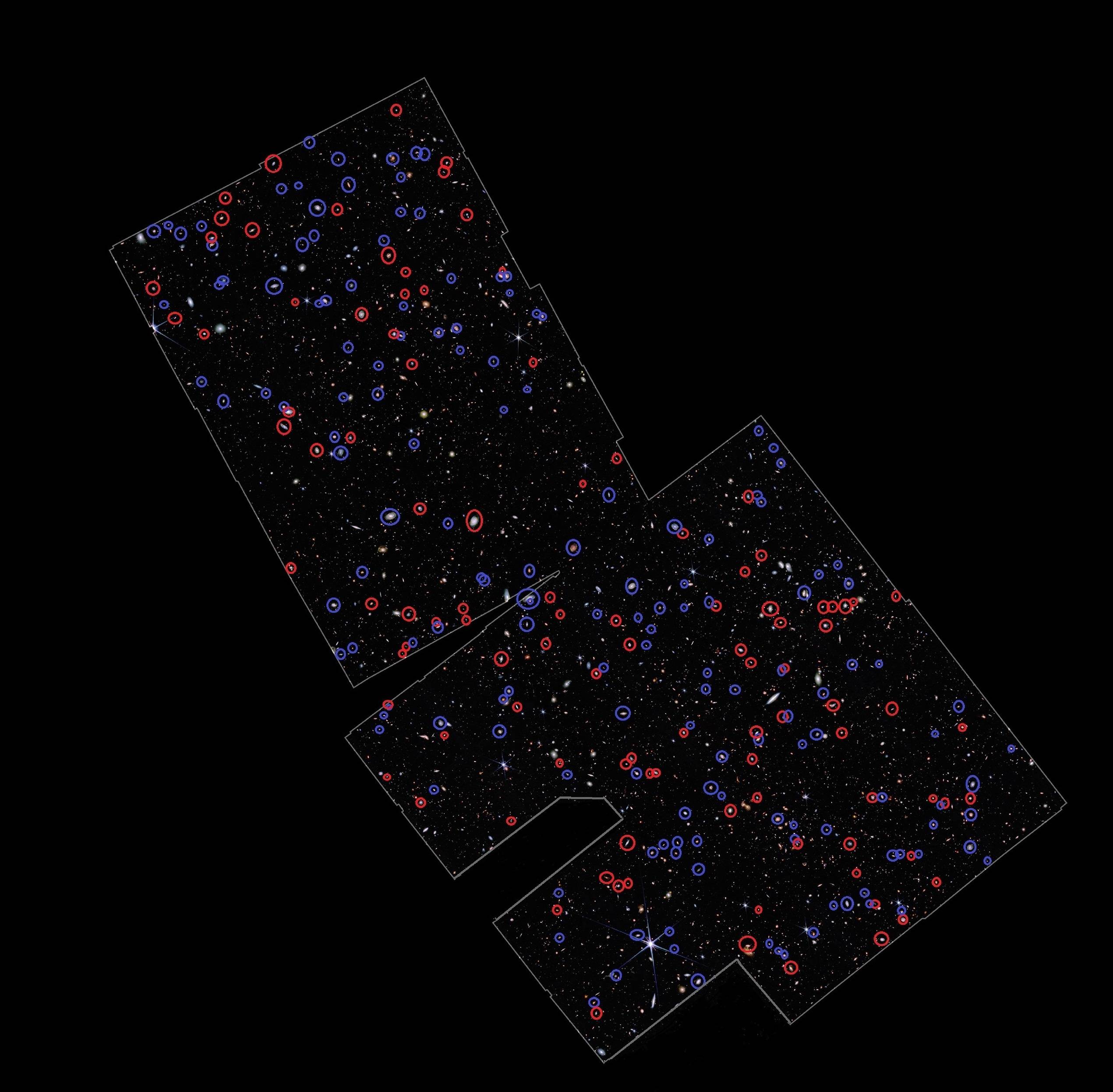韦布望远镜探测到迄今最大规模星系群