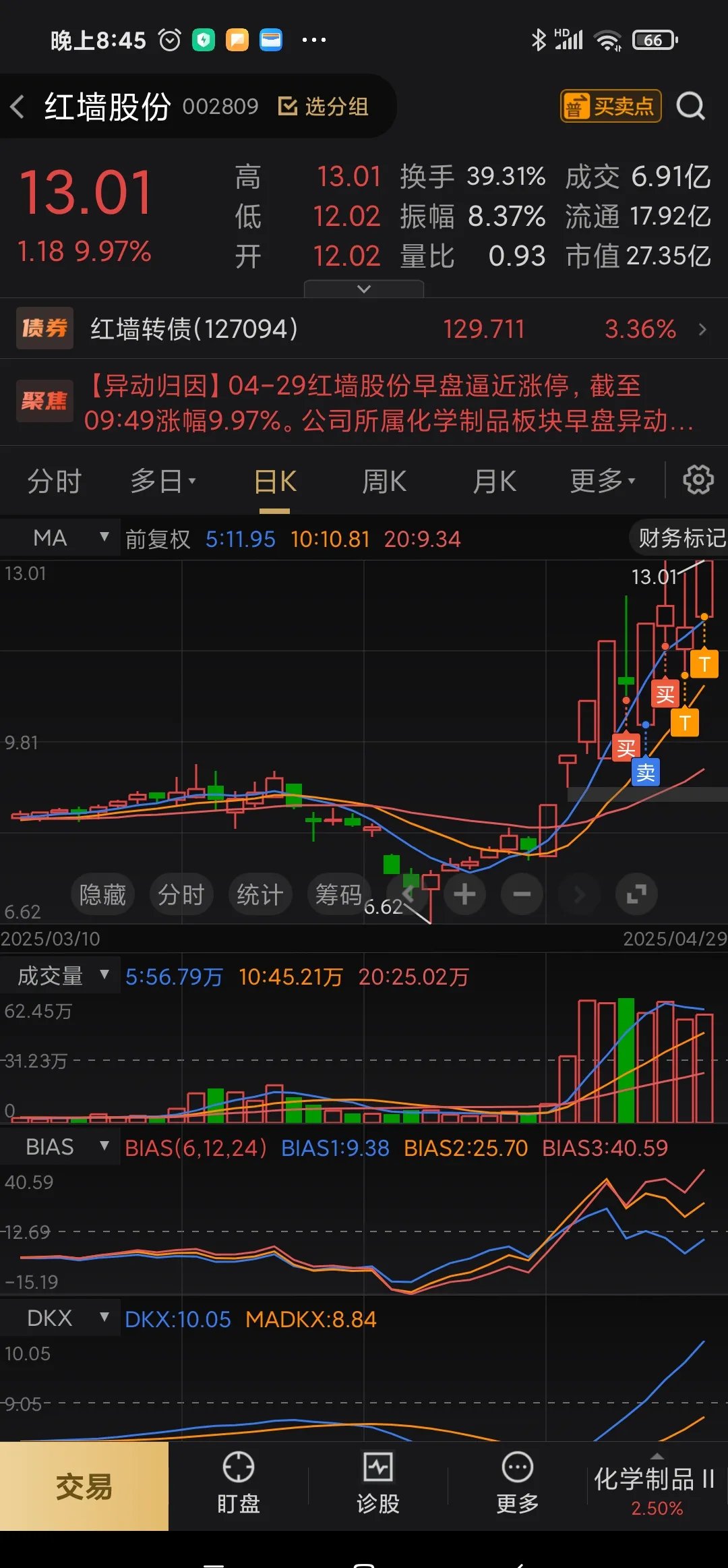 上纬新材持续走强,股价再创新高