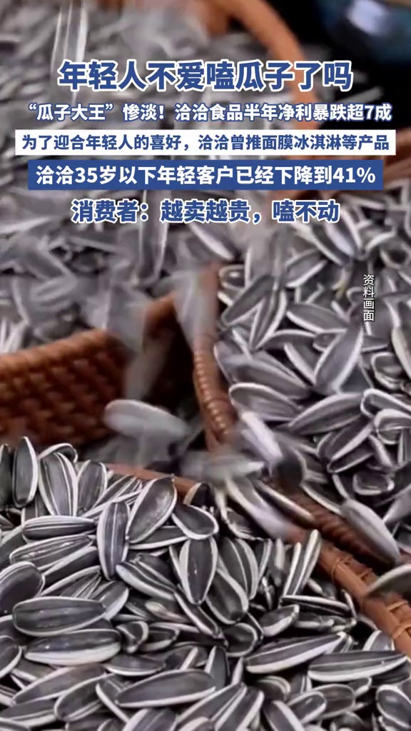 传统渠道拖后腿、原料涨价“卡脖子”洽洽食品半年报营收、净利双线承压