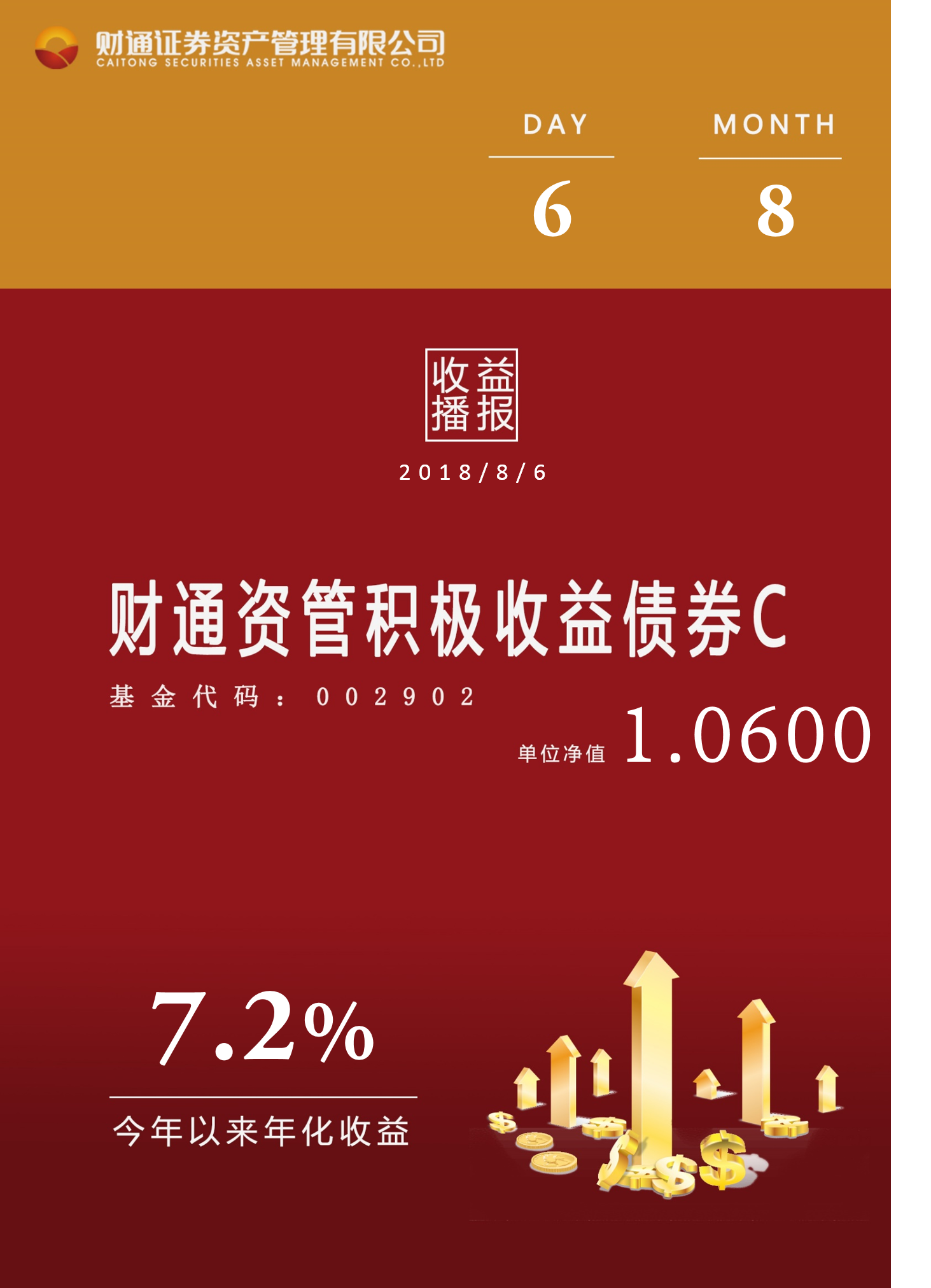 财通资管首只浮动费率基金完成首发募集