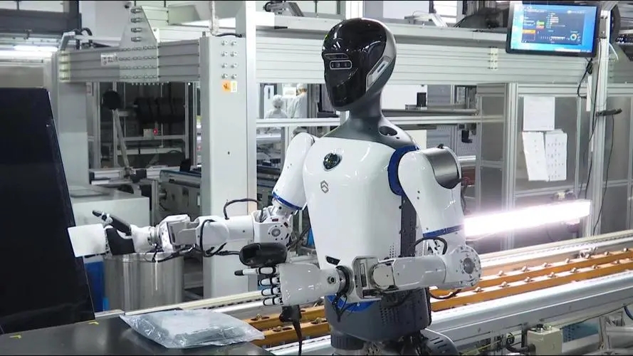 柳州优必选第1000台工业人形机器人下线