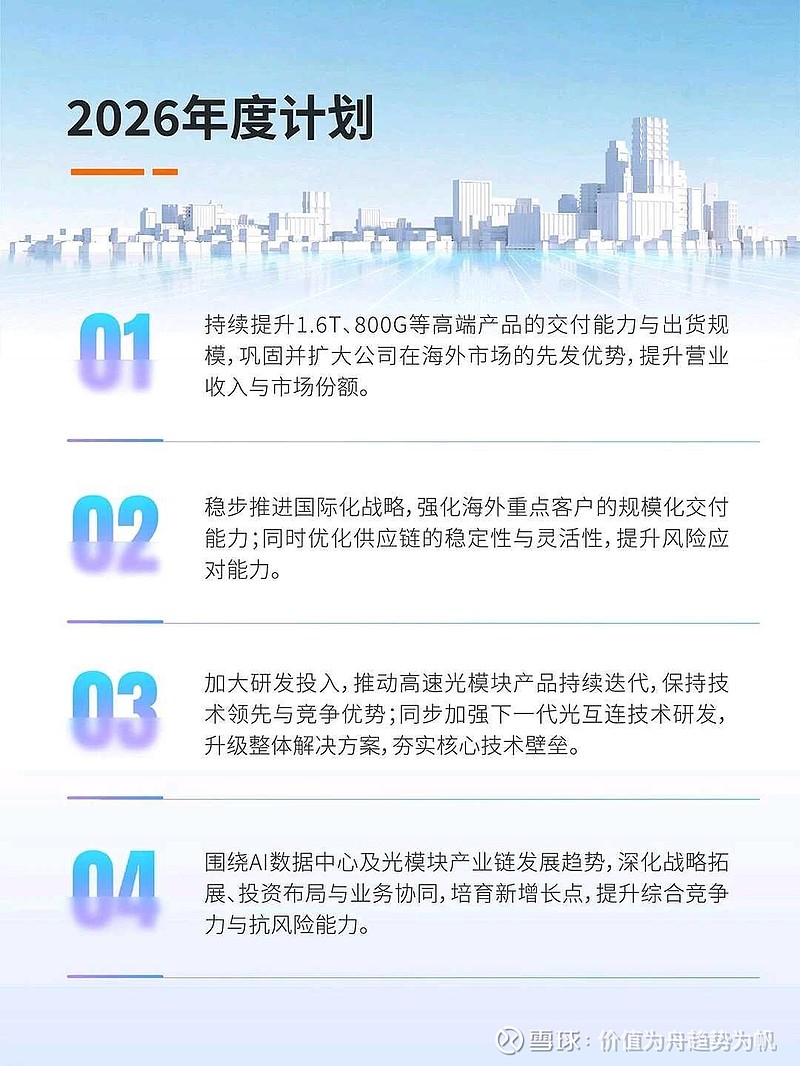 中际旭创：3.2T光模块和NPO、XPO等产品预计会在技术完善和完成客户验证后开始量产